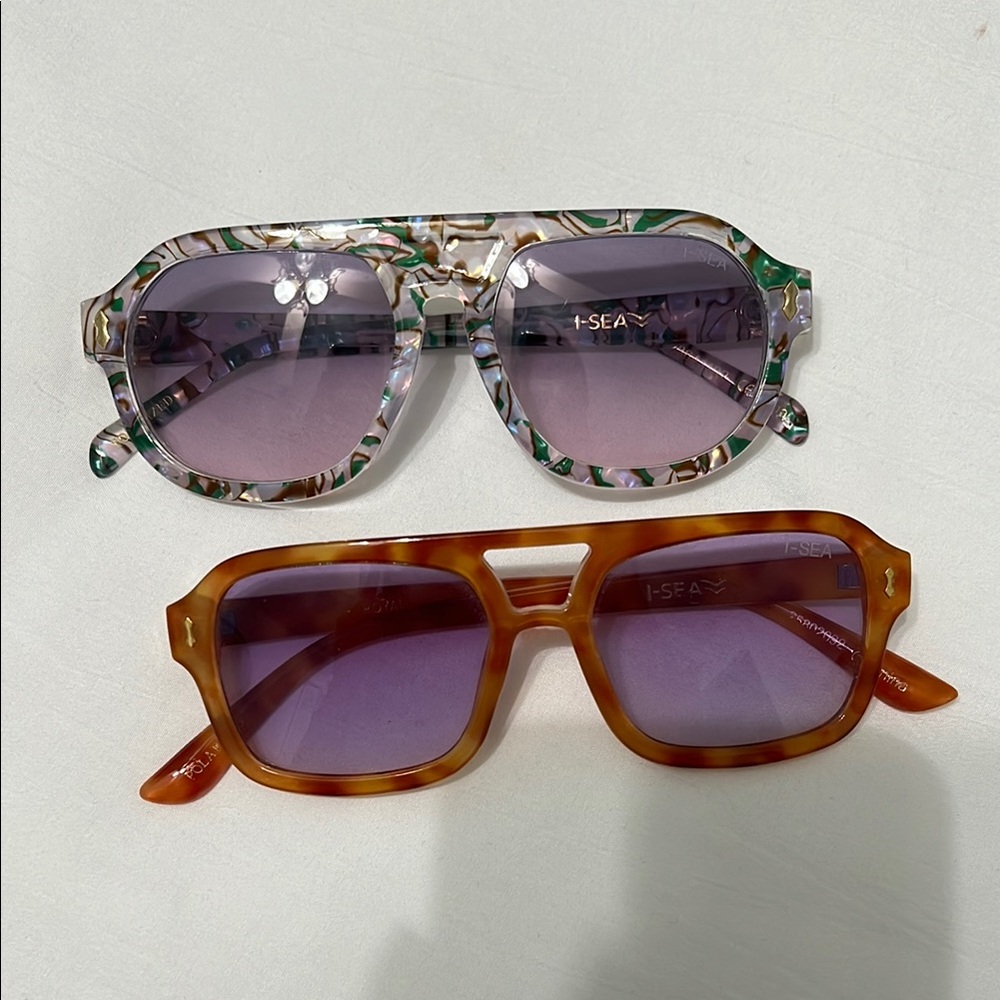 I Sea Women's Tortoise and Marble Sunglasses